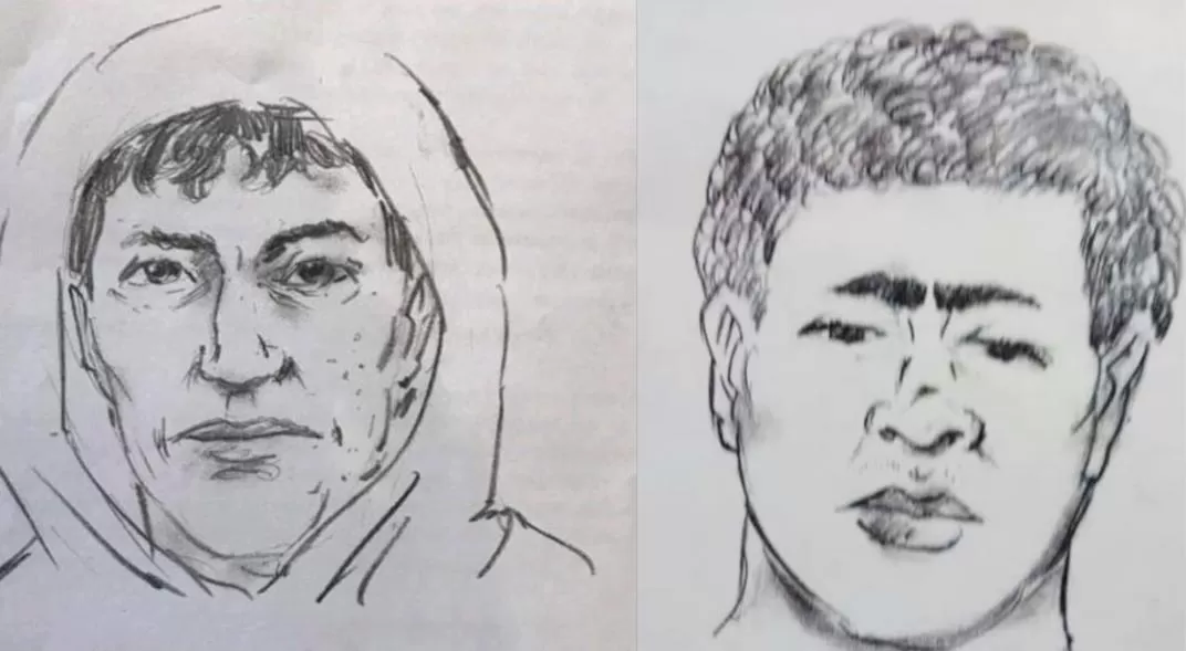 Los identikit confeccionado por la Policía.