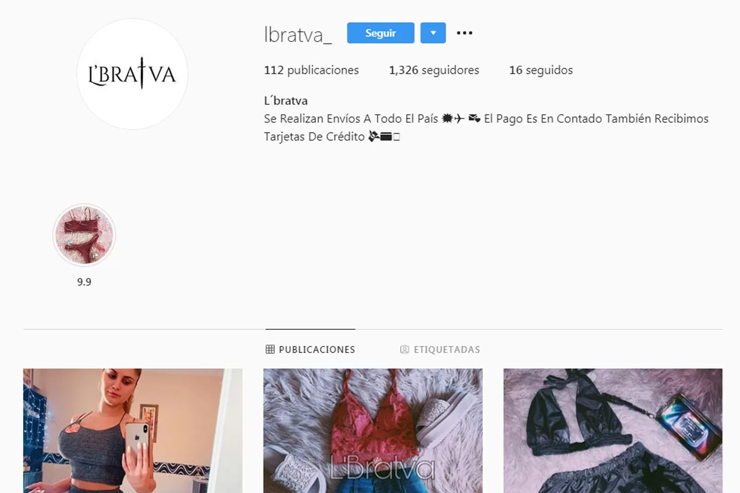 EMPRENDIMIENTO. La joven sospechosa abrió un showroom para vender ropa femenina.