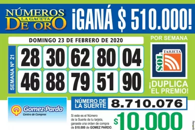 Los Números de Oro de LA GACETA