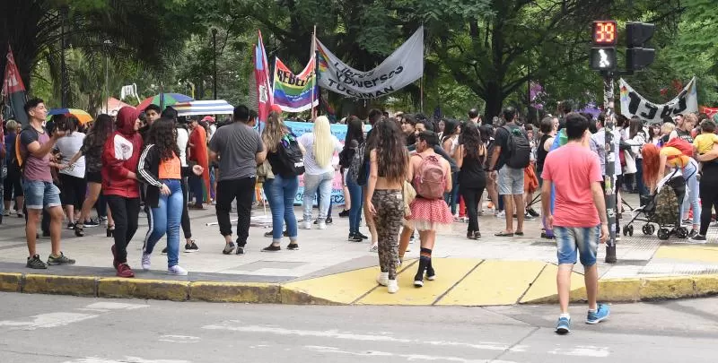 En la última Marcha del Orgullo el cupo laboral trans fue uno de los pedidos centrales.