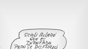 El disfraz de Scioli