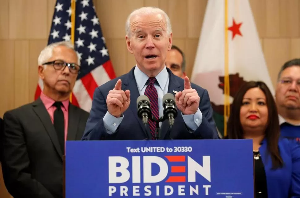 CARRERA. Los resultados definitivos en cada estado demorarán días, pero ya se perfila la victoria de Biden.  reuters