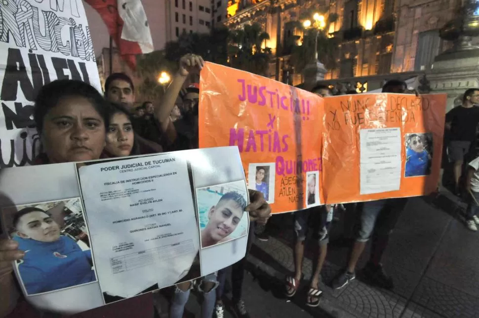 PROTESTAS. La racha de robos violentos derivó en una marcha hace una semana para pedir más presencia policial la gaceta / foto de antonio Ferroni