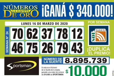 Los Números de Oro de LA GACETA