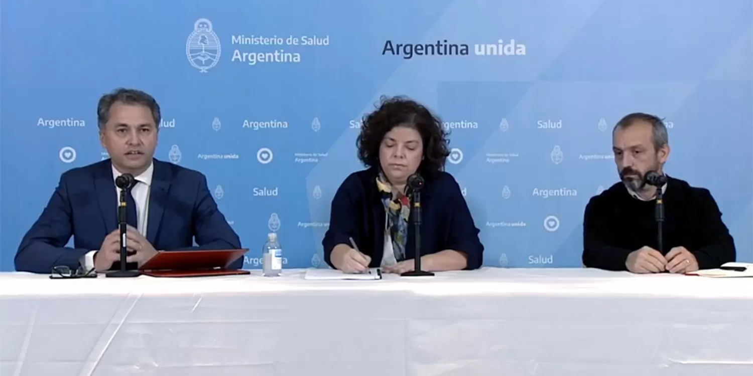 CONFERENCIA DE PRENSA. Carla Vizzotti, secretaria de Acceso a la Salud de la Nación.