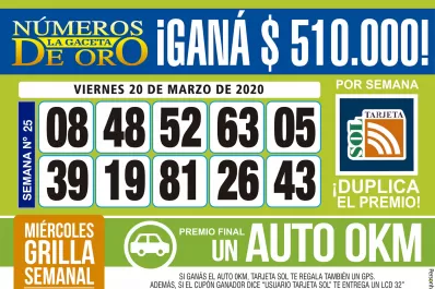 Los Números de Oro de LA GACETA