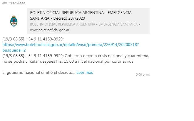 El Gobierno adivierte sobre un falso texto de decreto que está circulando en las redes