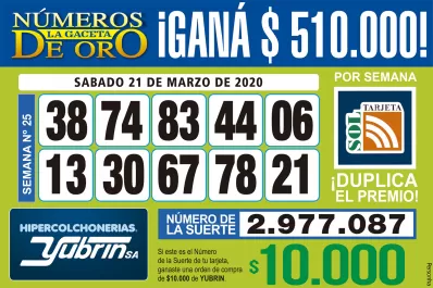 Los Números de Oro de LA GACETA