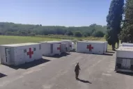 Coronavirus: el Ejército desplegó un hospital de campaña en Campo de Mayo