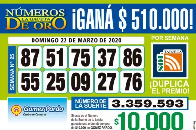 Los Números de Oro de LA GACETA