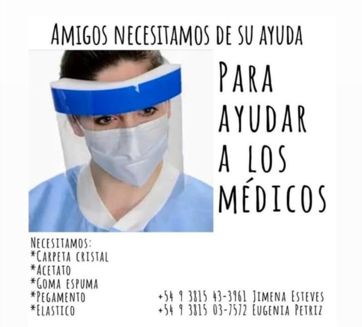 Manos solidarias en tiempos de cuarentena: los tucumanos se unen para ayudar a los médicos