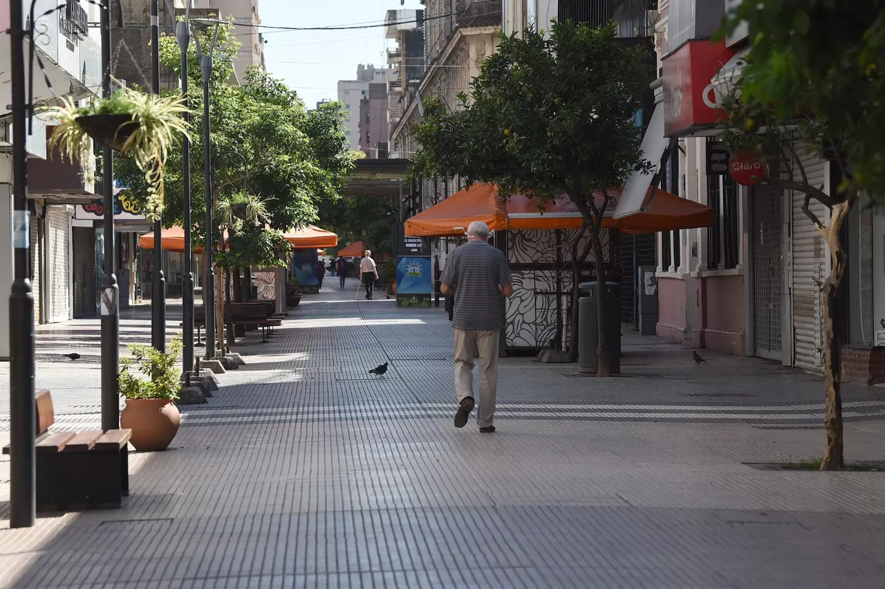 Así está una de las peatonales de la provincia en la previa al fin de semana. LA GACETA/FOTO DE ANALÍA JARAMILLO