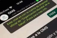 La OMS lanzó la versión en español de un servicio de información sobre coronavirus por WhatsApp