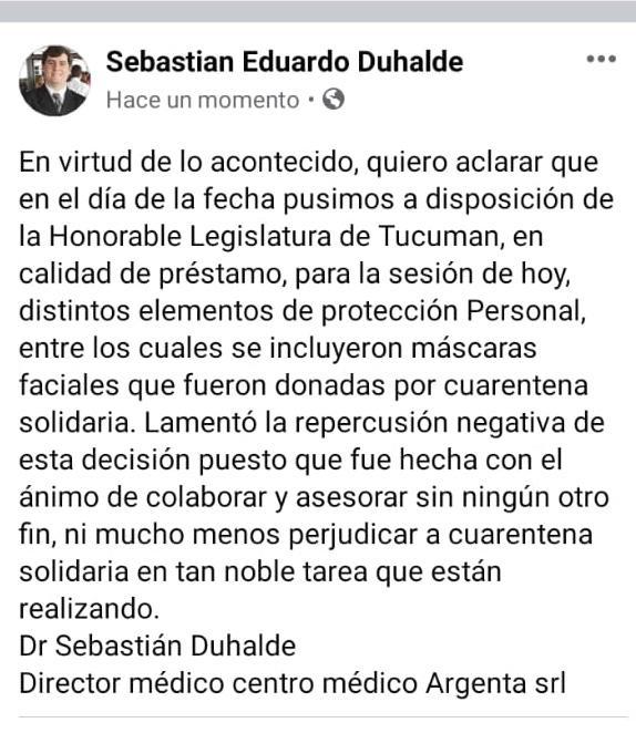 Denuncian que los legisladores usaron máscaras que eran para el personal de salud