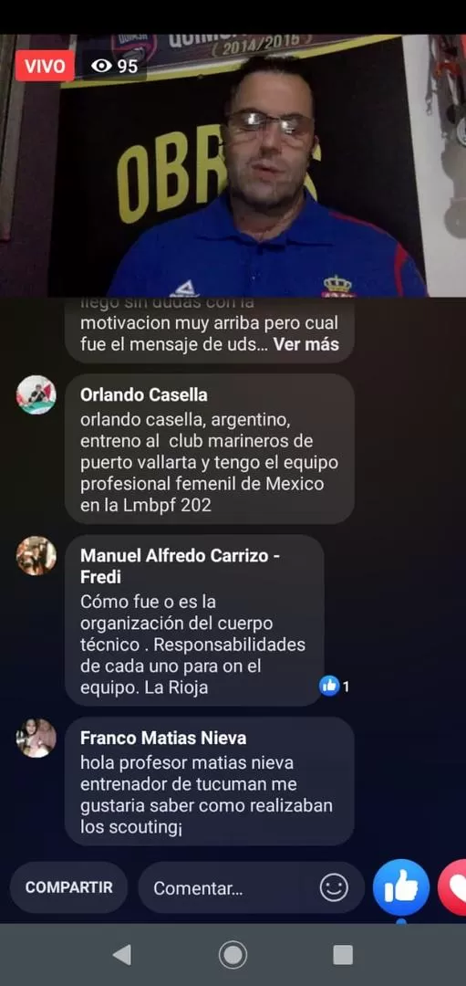 ONLINE. Silvio Santander participó de dos charlas en vivo desde la fan page de la FBPT. 