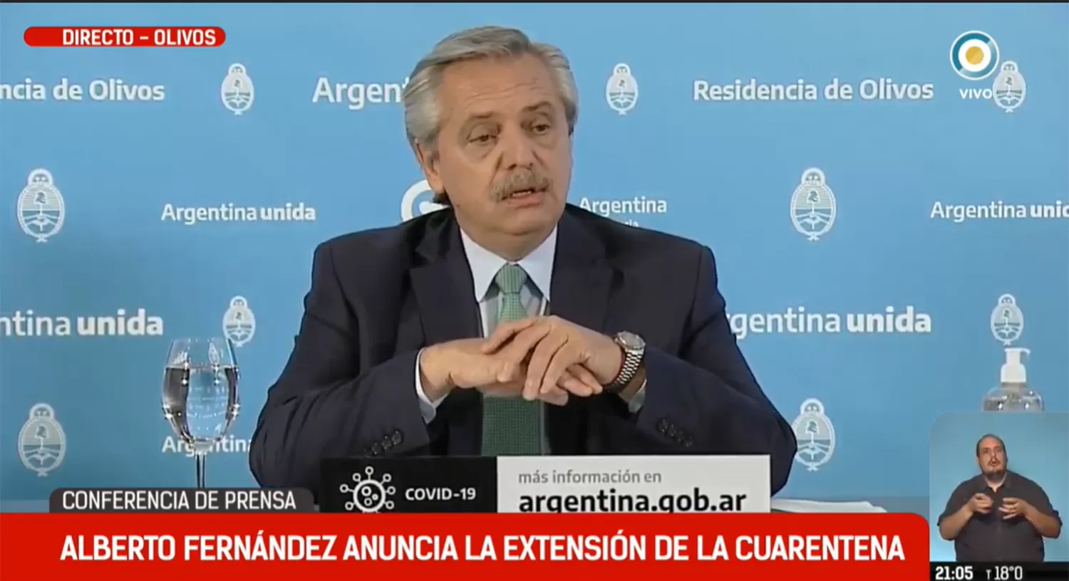 Alberto Fernández anunció la nueva cuarentena, del 12 al 26 de abril.