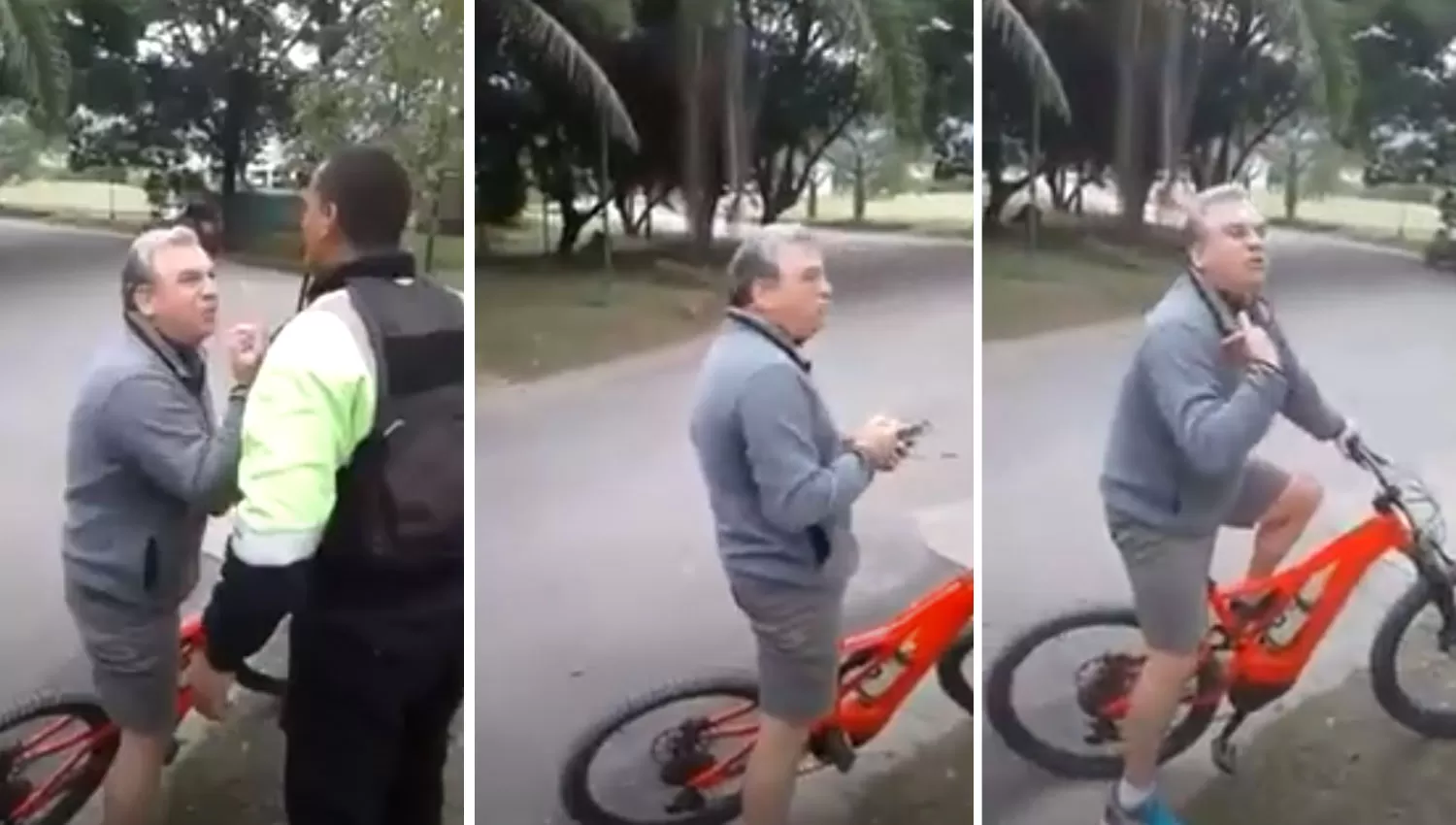 LA PELEA. La fuerte discusión ocurrió ayer por la tarde, en uno de los barrios cerrados de Yerba Buena.