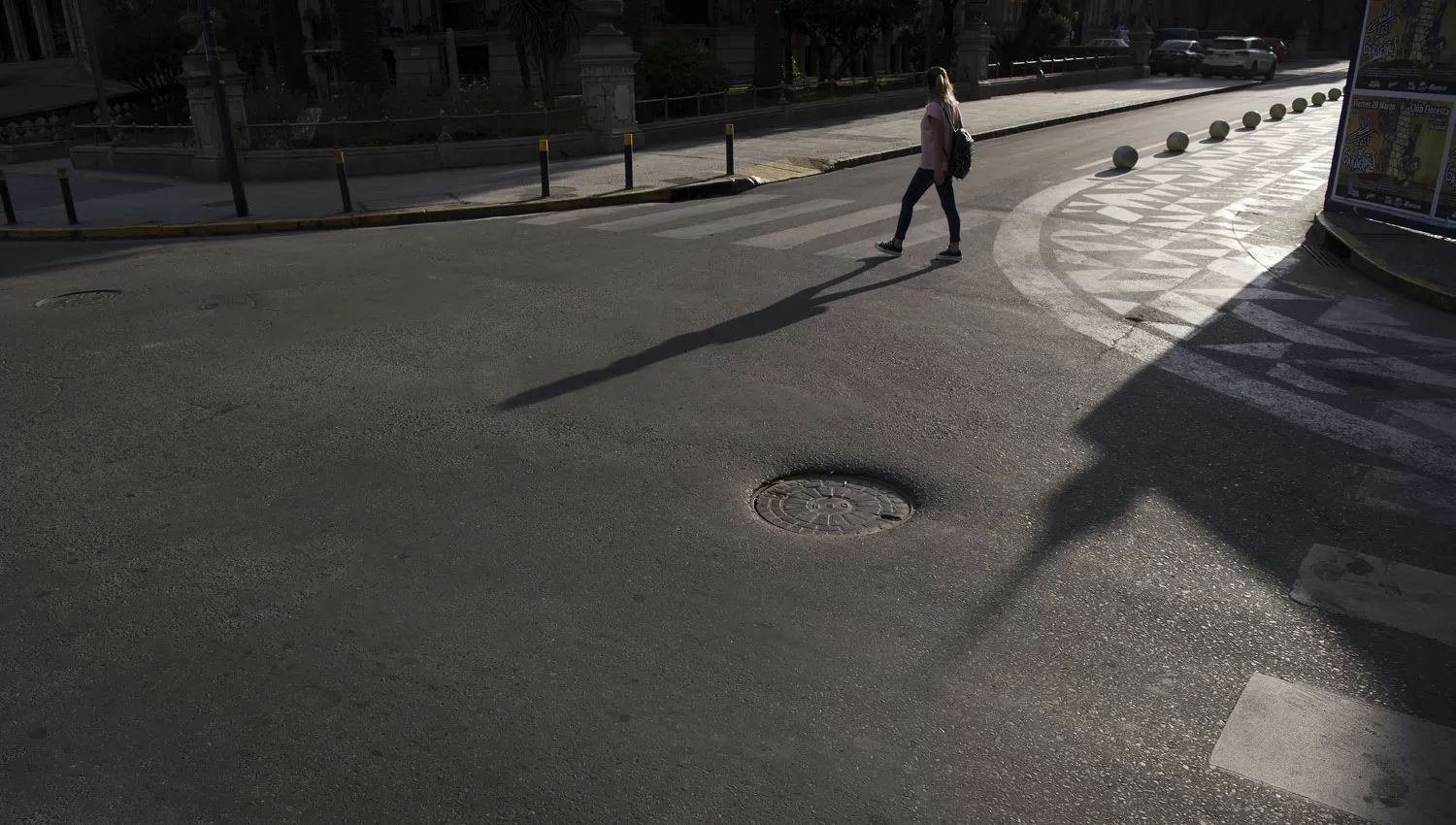 MICROCENTRO. Los rayos del sol marcaron el inicio de la mañana del domingo. 