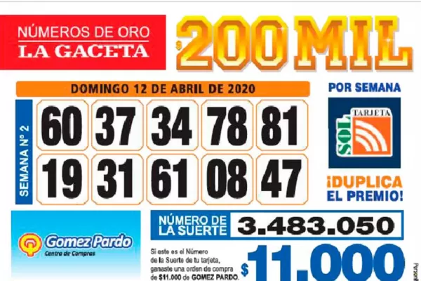 Los Números de Oro de LA GACETA