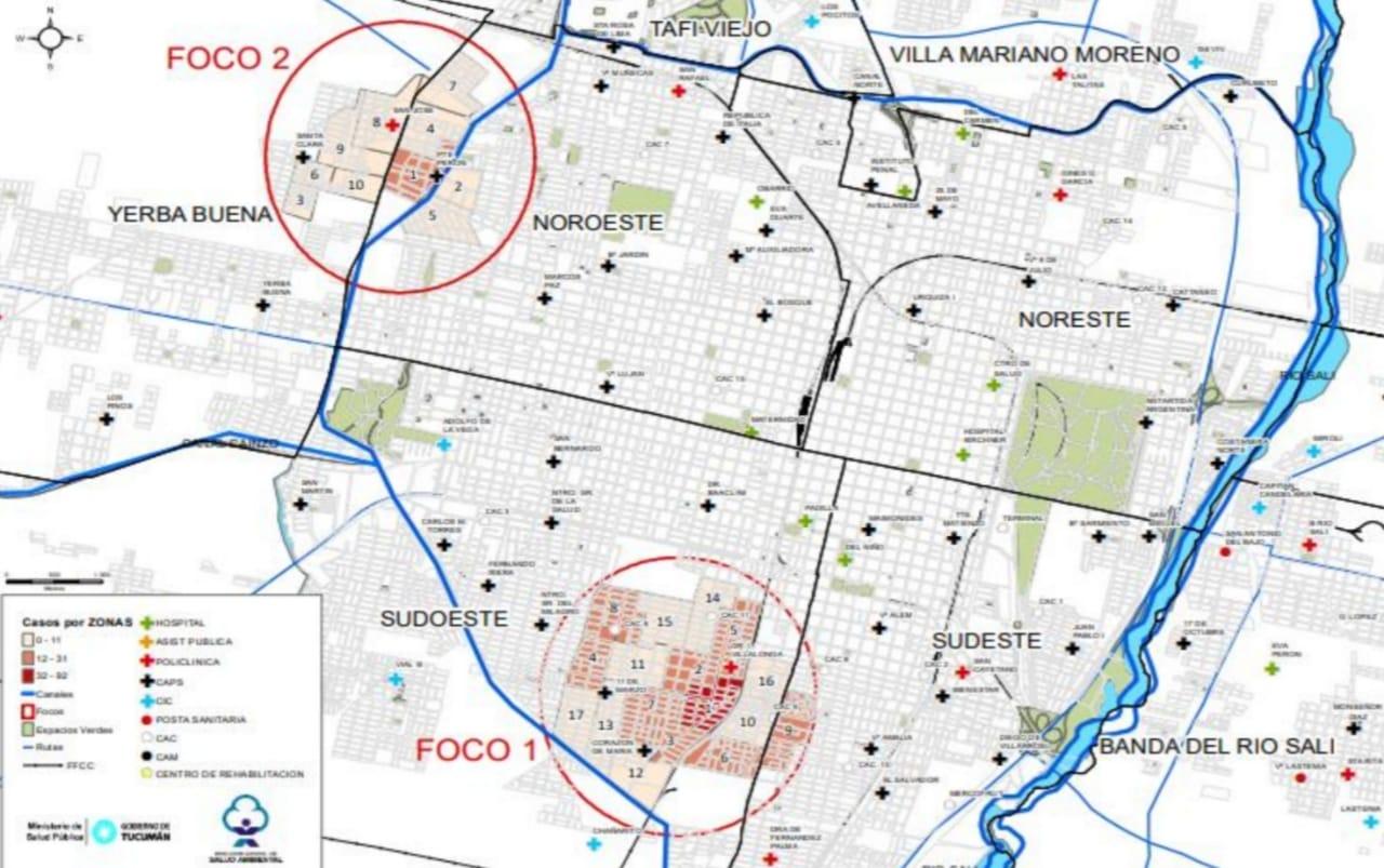 San José y el barrio 11 de Marzo, de la capital, son las zonas rojas del dengue