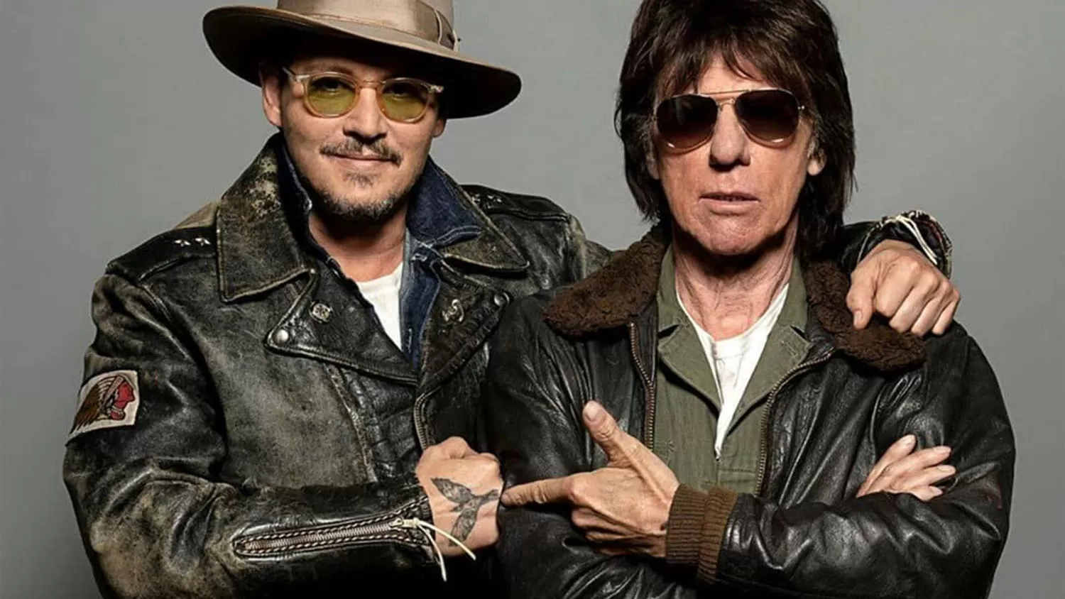 Johnny Depp y Jeff Beck.