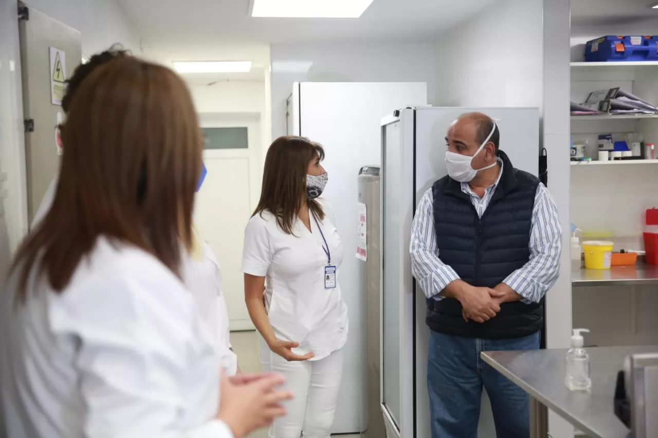 Manzur visitó en la tarde del lunes el Instituto de la Maternidad. PRENSA DEL GOBIERNO