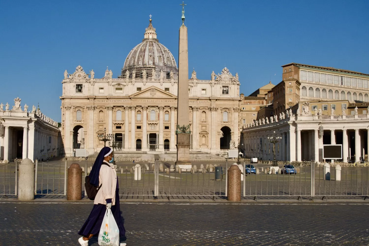 EL CORONAVIRUS Y SU IMPACTO. En Roma, calles desiertas.