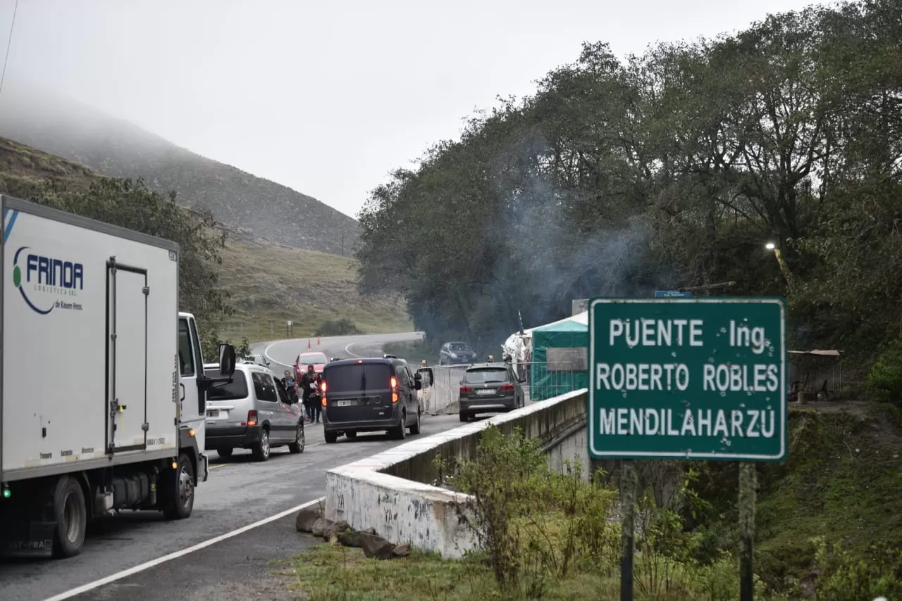 Corte en la ruta 307.