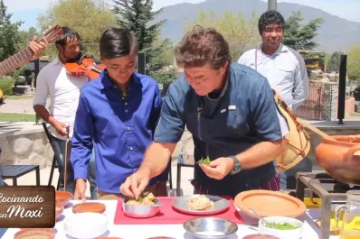 Ideal para el día: hoy Maxi cocina Arroz con pollo desde Tafí del Valle