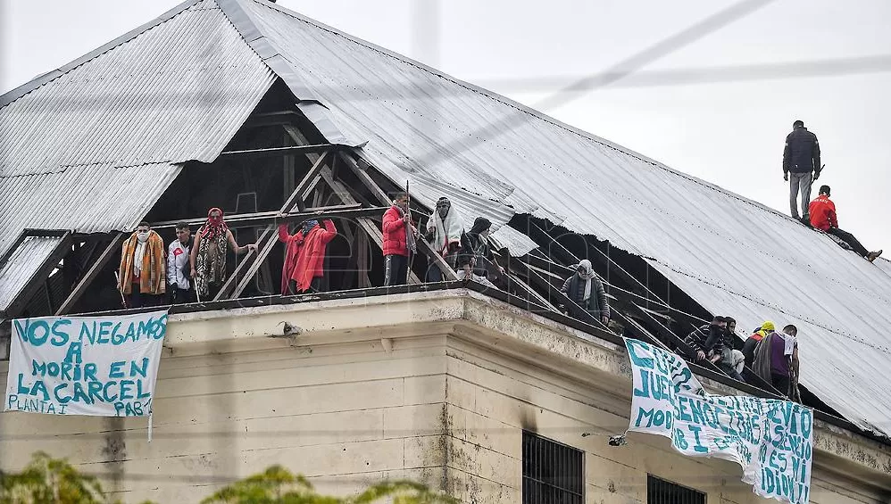 DÍAS ATRÁS. Mediante un motín, detenidos en la cárcel de Devoto reclamaron atención en el marco de la emergencia sanitaria por la covid-19.