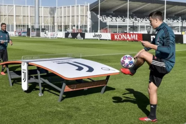 Dybala se reencontró con la pelota