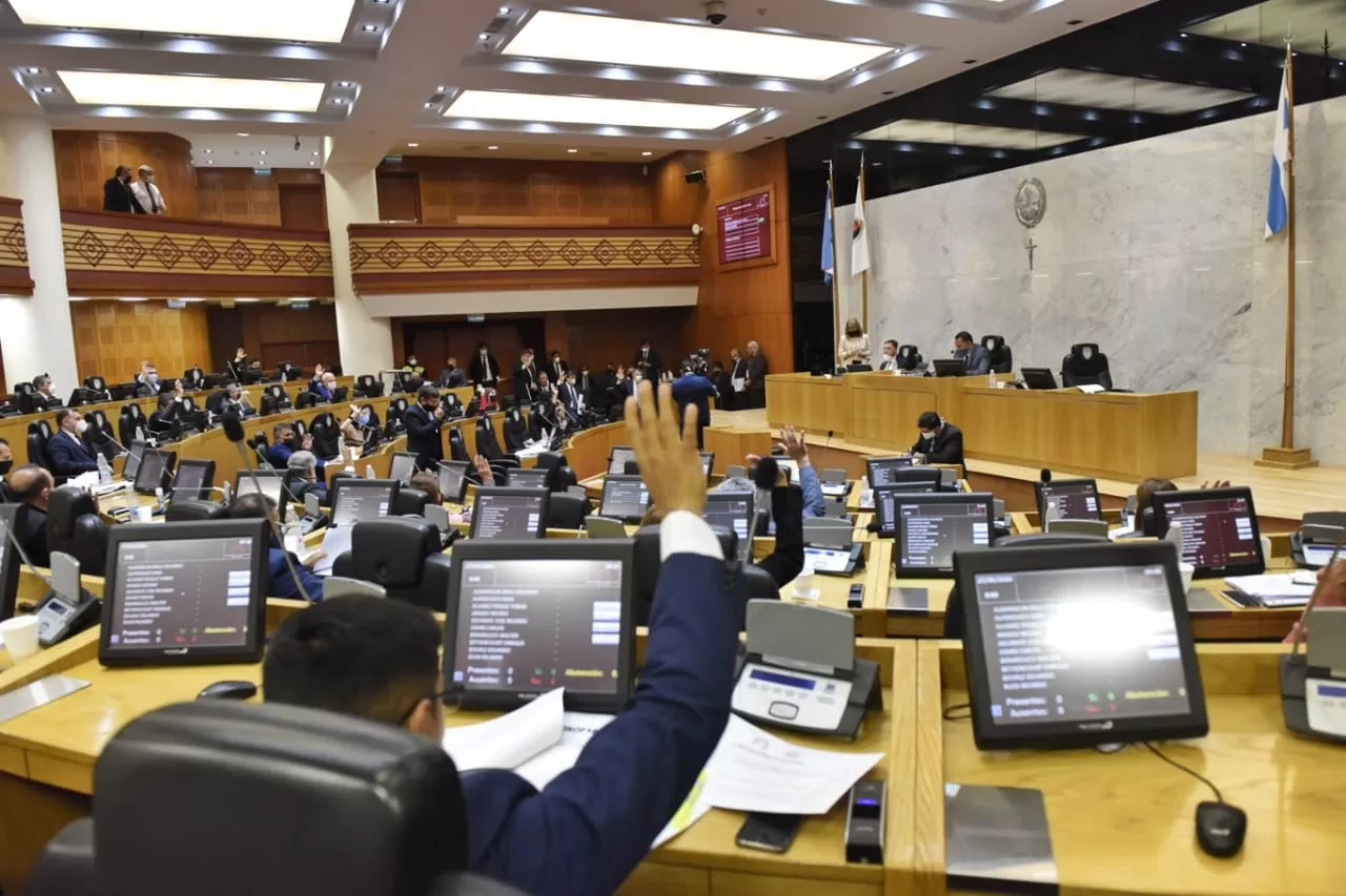 EN SESIÓN. Legisladores aprueban la norma, en el debate de hoy. Foto: Prensa Legislatura.