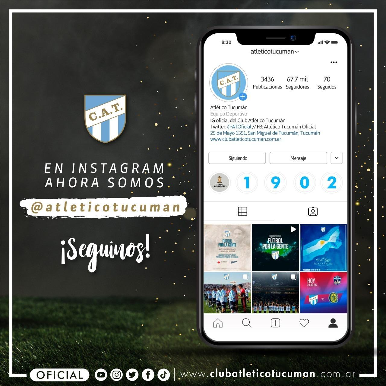 Atlético recuperó su nombre en Instagram