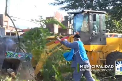 En la capital: la Municipalidad se hizo cargo de limpiar un predio privado