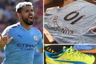 “Kun” Aguero se sumó al partido de los hinchas de San Martín