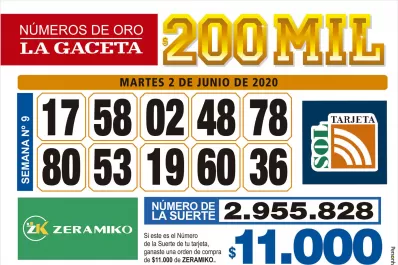 Los Números de Oro de LA GACETA