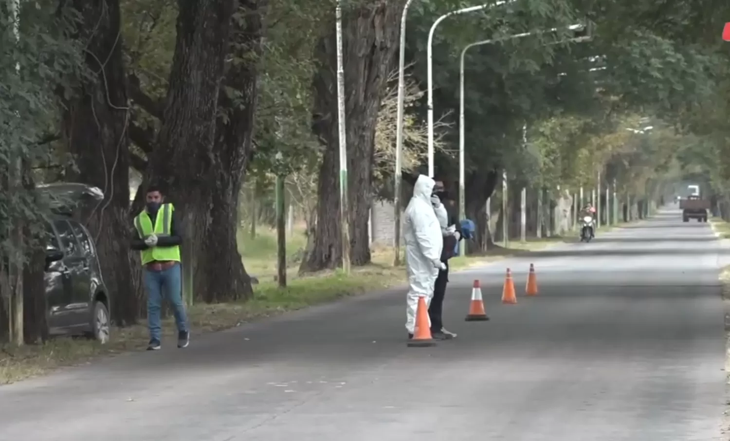 CORONAVIRUS. Control de vigías en el acceso a la comuna rural de Colombres.