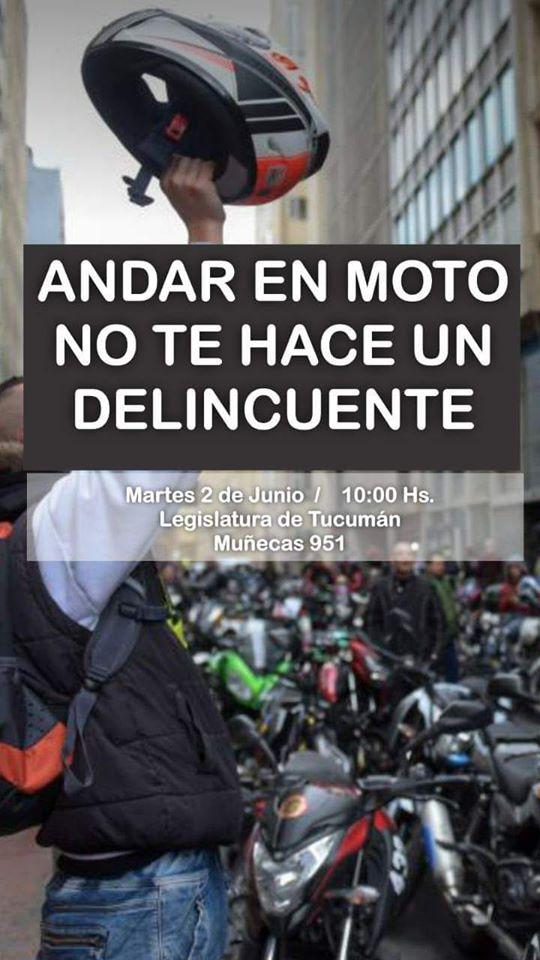 Andar en moto no te hace delincuente: la movida que impulsan en las redes sociales