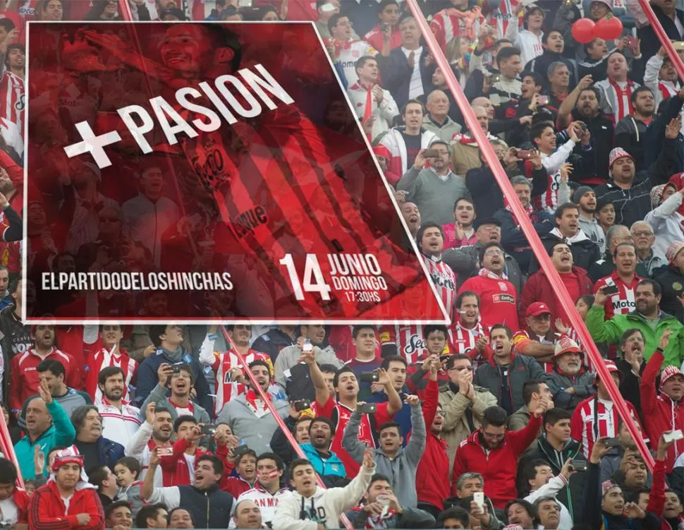A ESPERAR. El partido de los hinchas finalmente se llevará a cabo el domingo 14, desde las 17.30. 