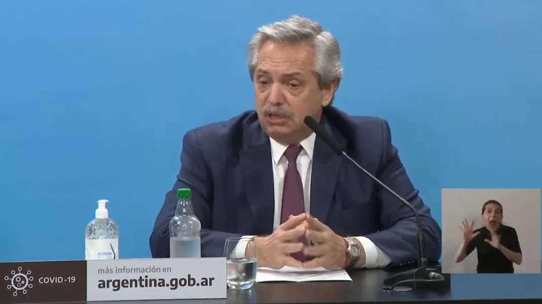 EN CASA ROSADA. Alberto Fernández anunció la expropiación del grupo Vicentin.