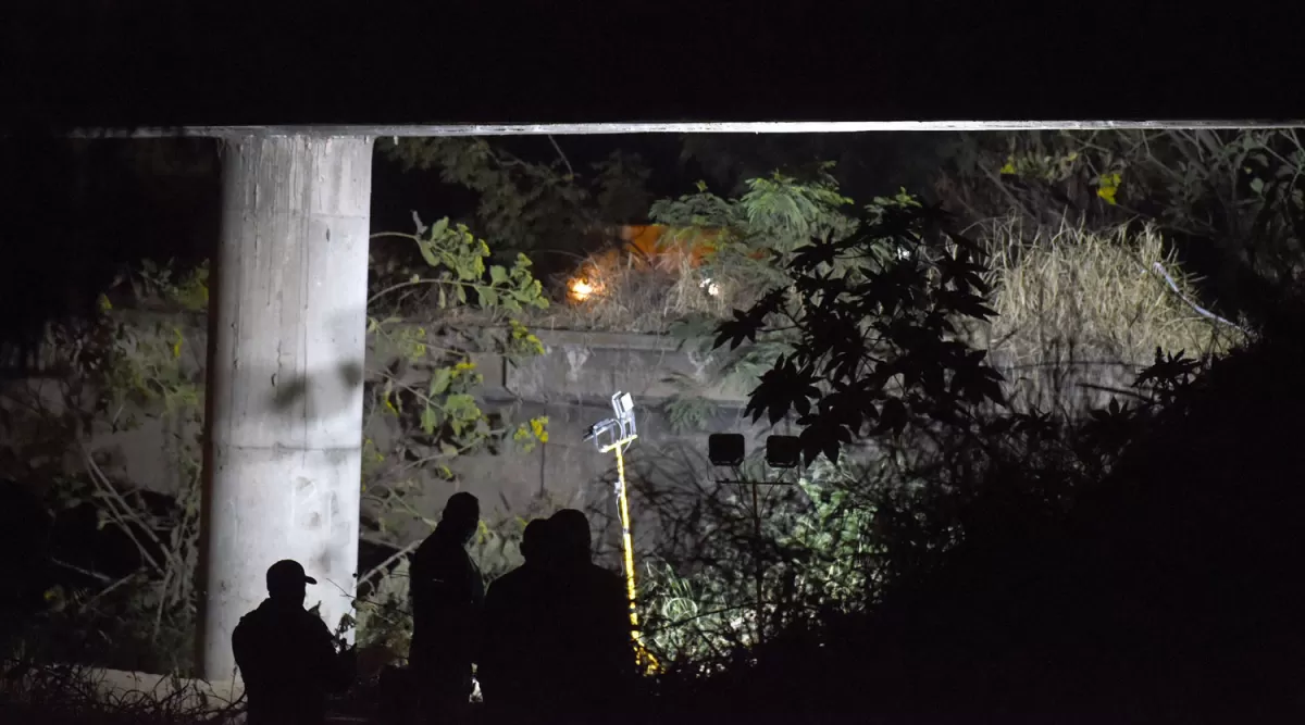 EN EL COLMENAR. Benjamín Amaya fue hallado colgando de un puente. 