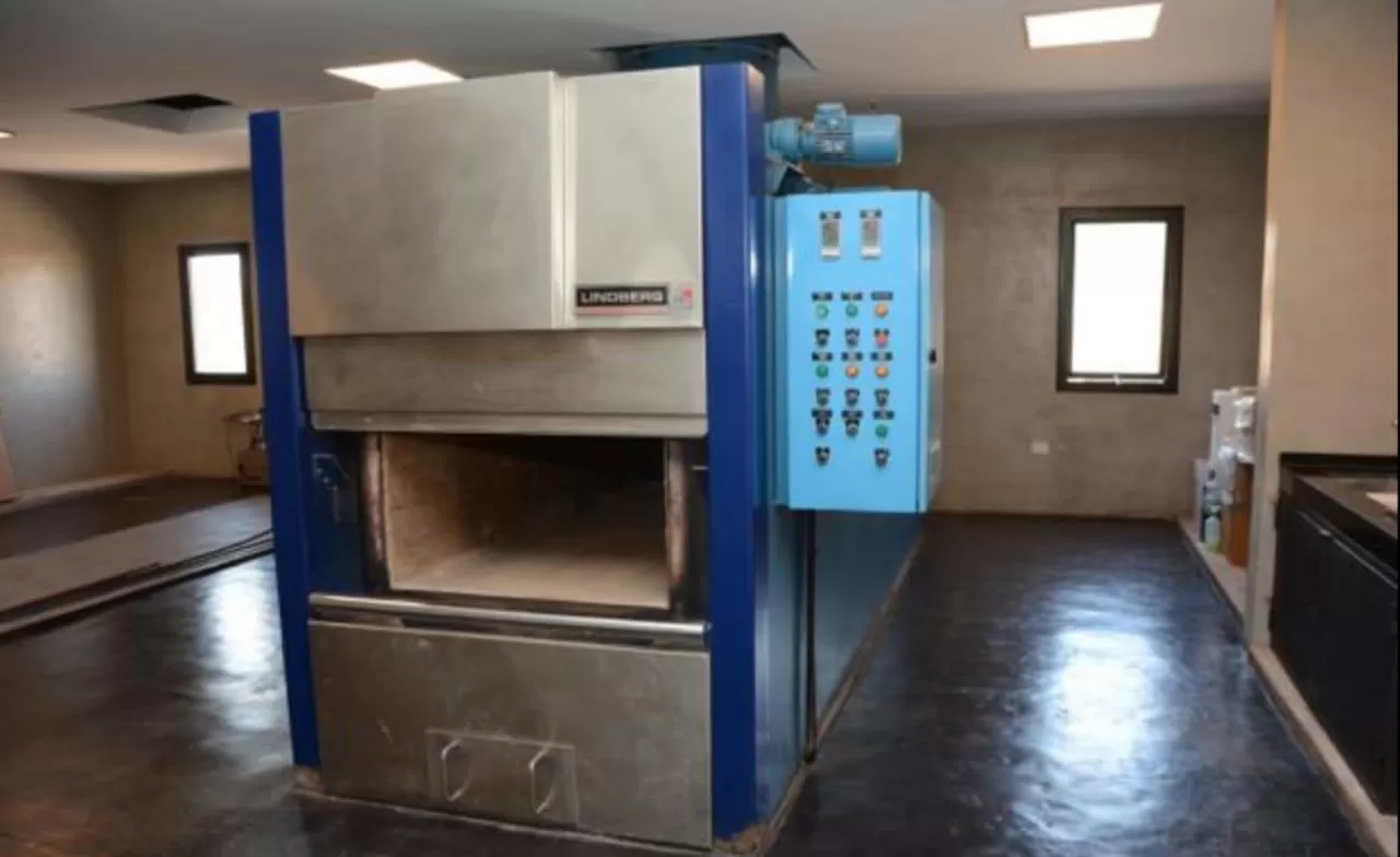 El horno crematorio de Tucumán, a cargo de la empresa Parque del Descanso. 