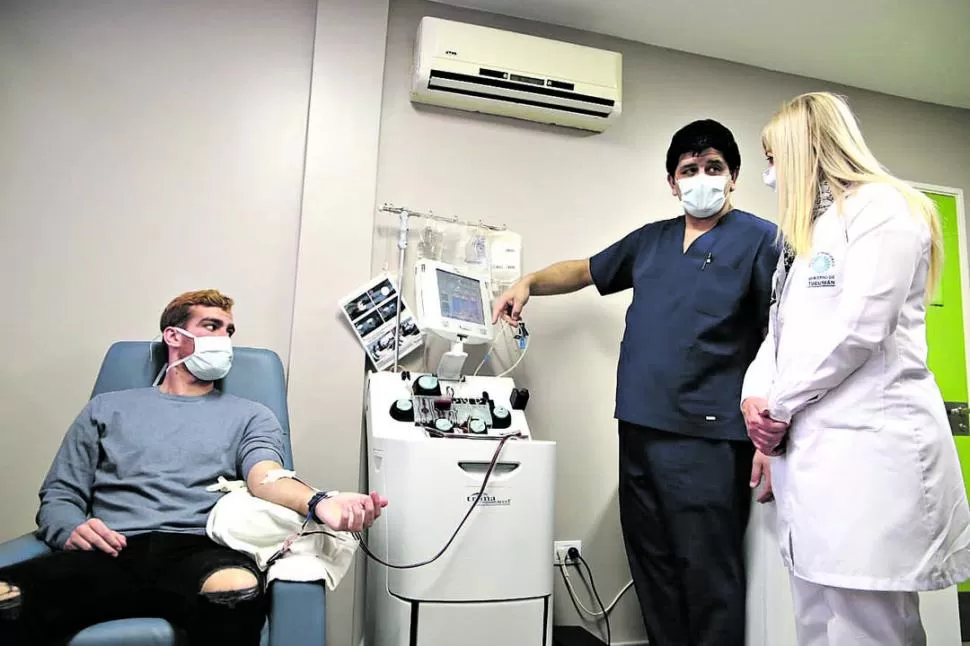 AVANCES. El plasma también se utilizará para investigar la enfermedad. Ministerio de salud Tucumán