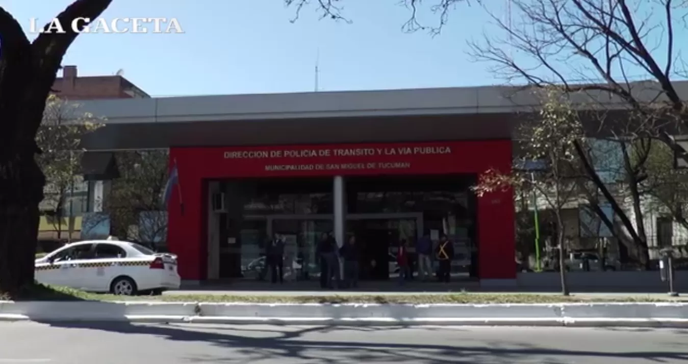 AVELLANEDA AL 600. La sede de la Dirección de Tránsito. Captura de Video