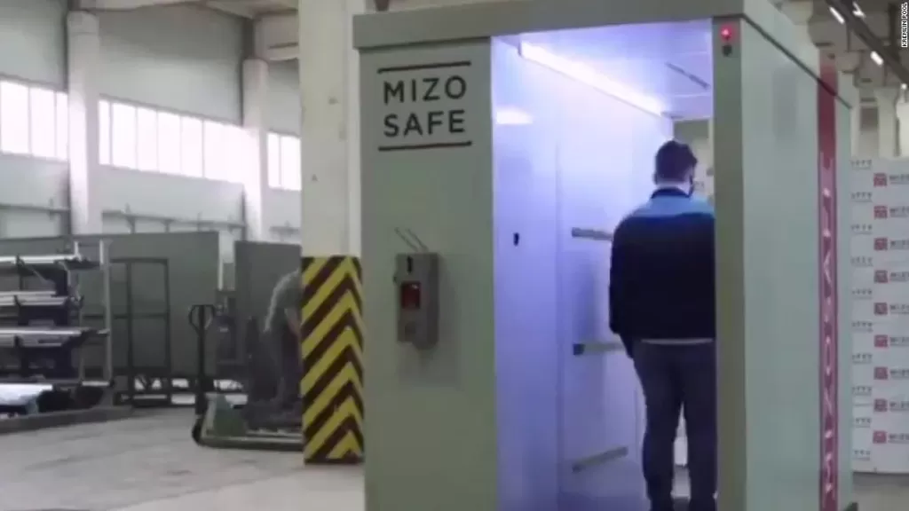 Uno de los túneles instalados en el Kremlin.