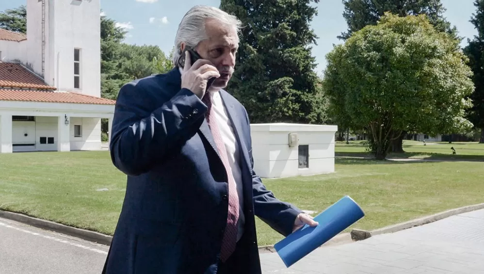 PUERTAS ADENTRO. La Unidad Médica Presidencial aconsejó al presidente, Alberto Fernández, que desarrolle sus tareas desde la quinta de Olivos, y que sólo realice los viajes que resulten imprescindibles.