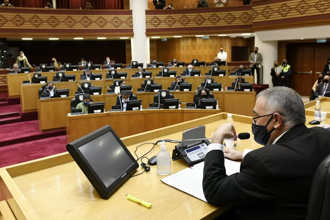 EN EL ESTRADO. Jaldo, en el recinto. Foto: Prensa Legislatura