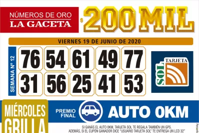 Los Números de Oro de LA GACETA