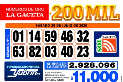 Los Números de Oro de LA GACETA