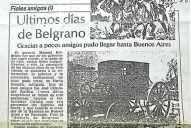 Últimos días y muerte del general